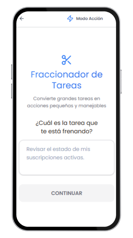 Fraccionador de Tareas